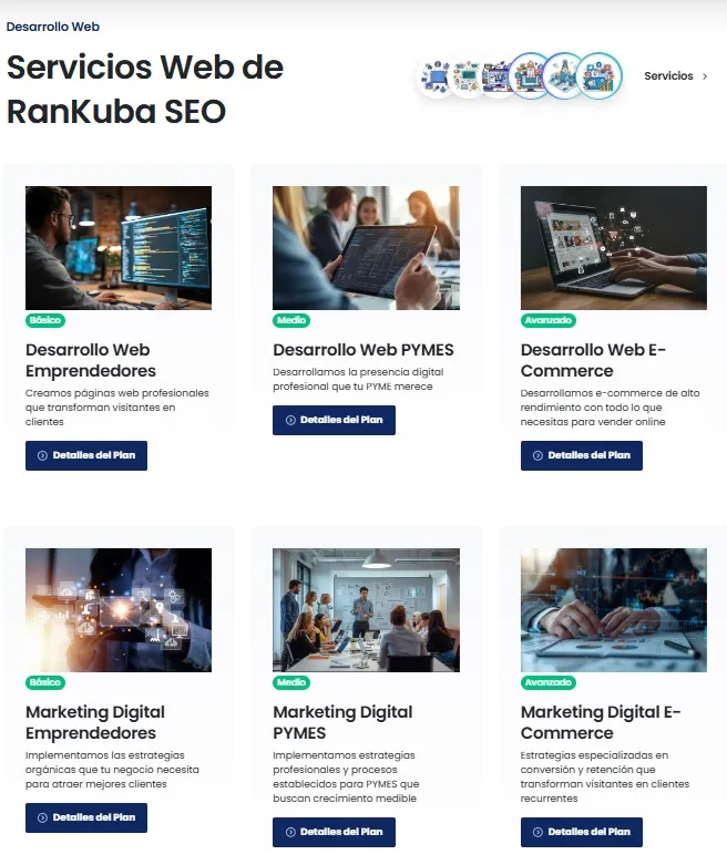 Agencia RanKuba SEO Servicios WEb