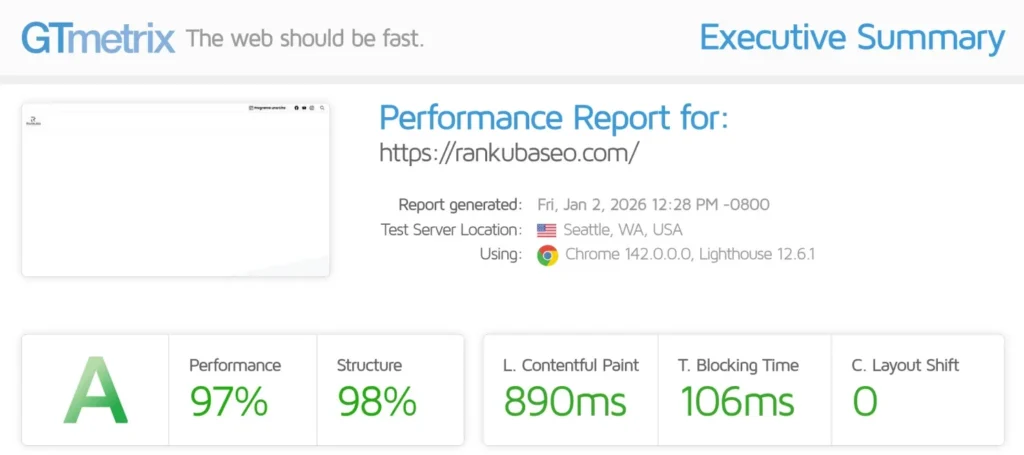 Cómo mejorar la velocidad de carga de mi web WordPress GT Metrix