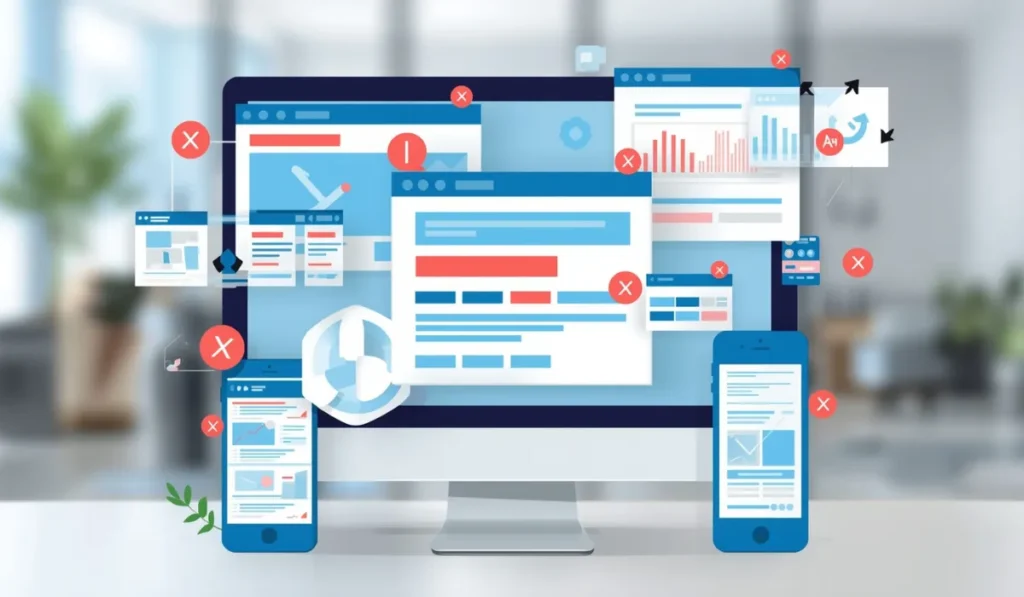 errores comunes de diseño web checklist