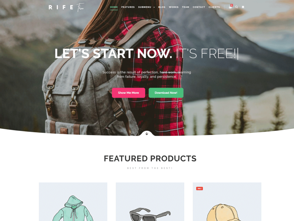 Free Rife Free Portfolio Themes