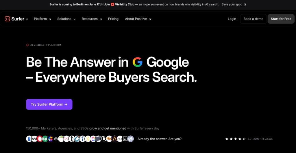 15 Best AI SEO Tools in 2026 (Tested & Compared) surfer
