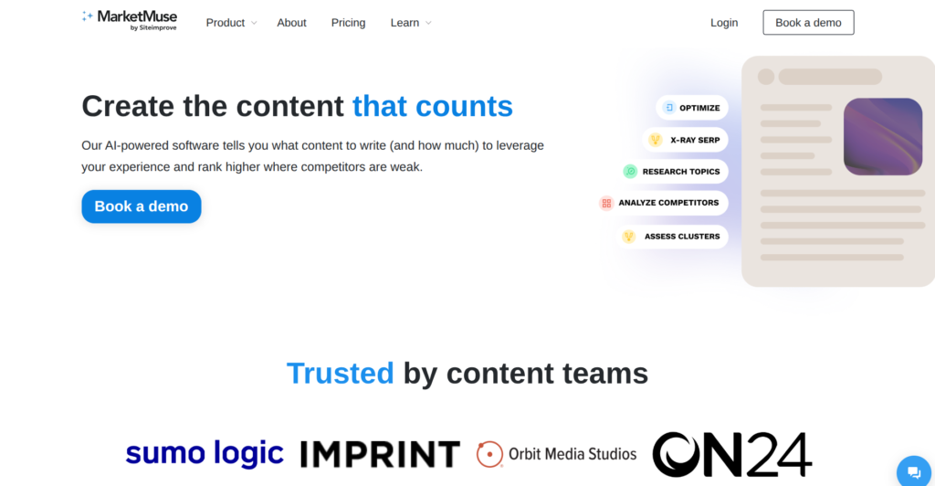 15 Best AI SEO Tools in 2026 (Tested & Compared) marketmuse