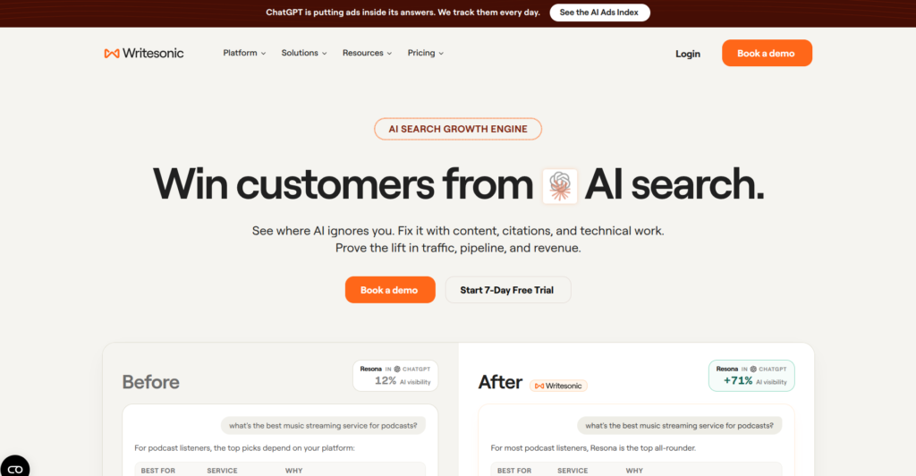15 Best AI SEO Tools in 2026 (Tested & Compared) writesonic