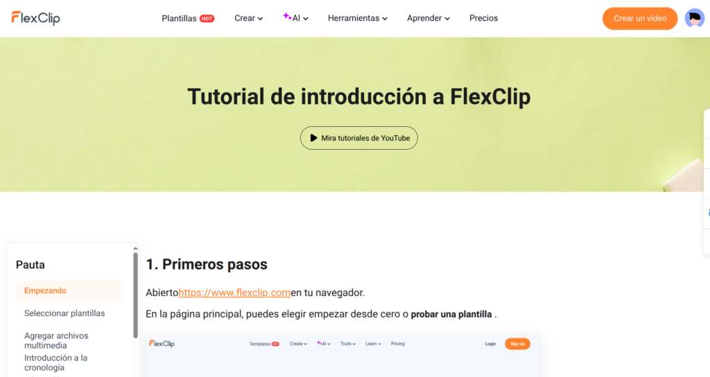 Flexclip para principiantes paso a paso
